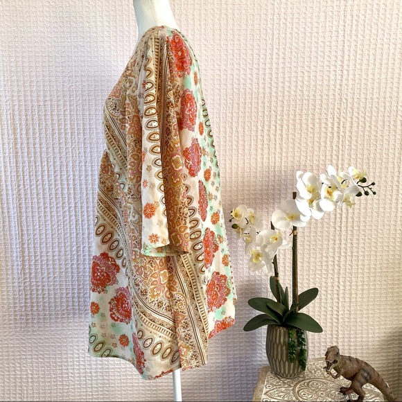 SOLD Denim 24/7 Boho Beaded Tunic 26W - Picture 4 of 10